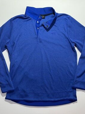 Under Armour Golf Storm 1/4 Button Pullover Sweater, 2XL, Loose Fit, Blue